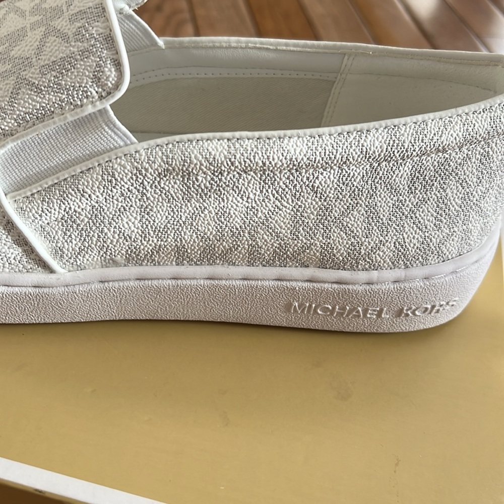 Michael Kors Women’s White Slip-On Sneakers - Picture 5 of 10